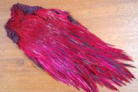 Lathkill Dyed Indian Badger Salmon Cock Capes Magenta