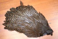 Hareline Hen Grizzly Dyed Brown