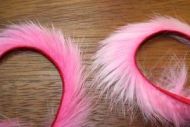 1/8" Rabbit Zonker Strips Shrimp Pink/Candy