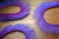 1/8" Two Toned Rabbit Zonker Strips Purple/Claret