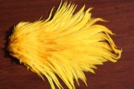 Indian Cock Saddle Dyed Sunburst Yellow