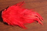 Indian Cock Saddle Dyed Red