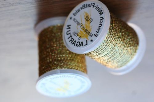 Lagartun Mini Flat Braid Holographic Gold