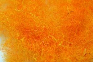 Swaledale Wool Dubbing Sulphur orange