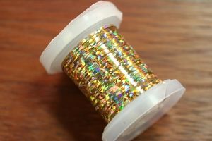Holographic Tinsel Small Gold