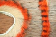 Tiger Barred Rabbit Strips Orange Black Barred Over Tan 