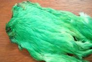 Indian Hen Cape Dyed Green 