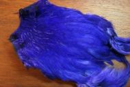 Indian Hen Cape Dyed Dark Blue