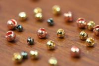 Slotted Tungsten Beads 2mm Copper