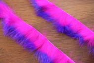 1/8" Crosscut Two Toned Rabbit Strips Purple/Flo Fuchsia