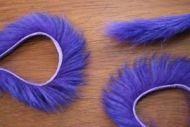1/8" Rabbit Zonker Strips Purple