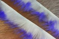 1/8" Crosscut Two Toned Rabbit Strips Violet/White